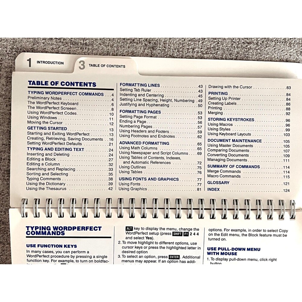 Vtg WordPerfect 5.1 MicroRef Quick Reference Command Guide Shortcut Codes IBM PC - Picture 7 of 10